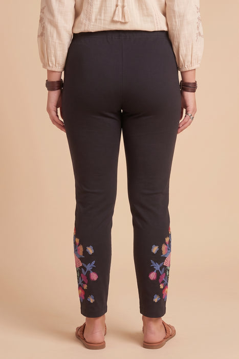 Johnny Was Black Elizabeth Plus Size Legging R65925-EX