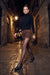 Johnny Was Black Leather Mule Pumps JWS23247-2