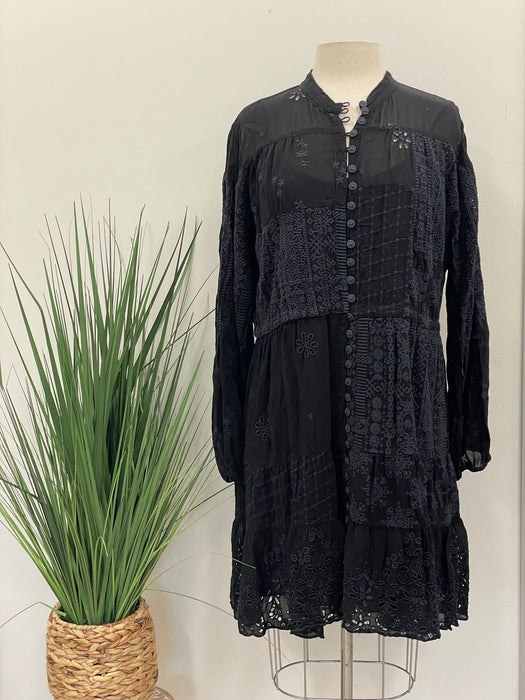 Embroidered Boho-Chic Slip Dress with Button-Down | Johnny Was AfterRetail Embroidered Boho-Chic Slip Dress with Button-Down | Johnny Was AfterRetail