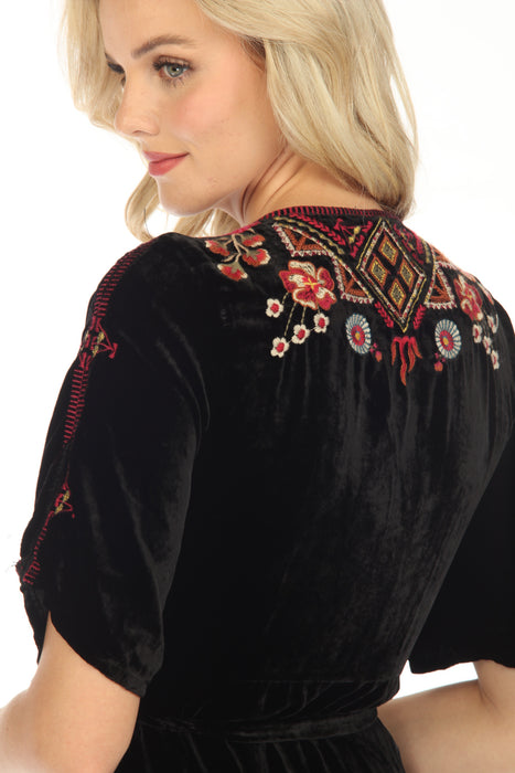 Floral Velvet Skirt Styling