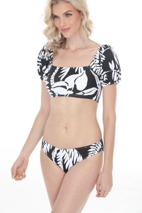 Johnny Was Black Palmas Bikini Set CSW8725-Y/CSW8825-Y
