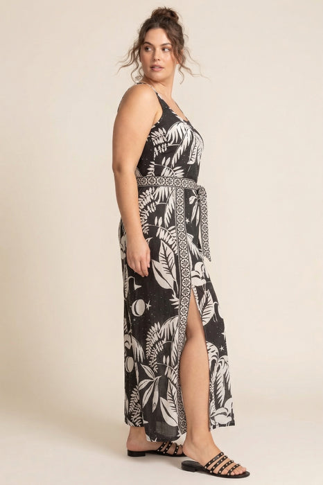 Johnny Was Black Palmas Wrap Pant CSW9525-YX Plus size