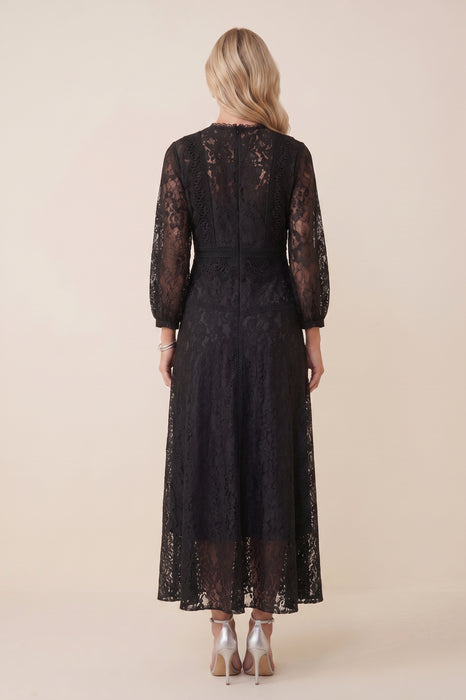Johnny Was Biya Black Thea Lace Dress B33724-O