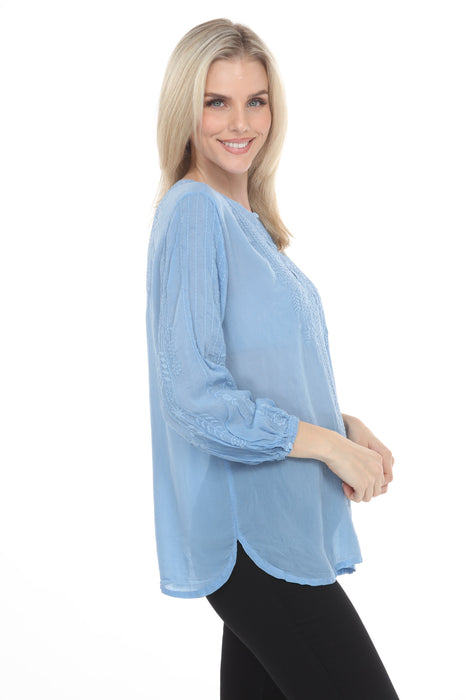 Johnny Was Asta Embroidered Tunic Top C26225-7