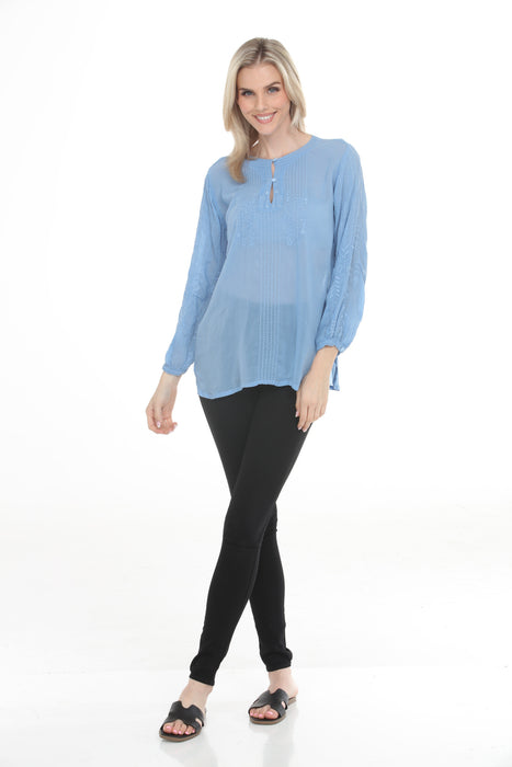 Johnny Was Asta Embroidered Tunic Top C26225-7