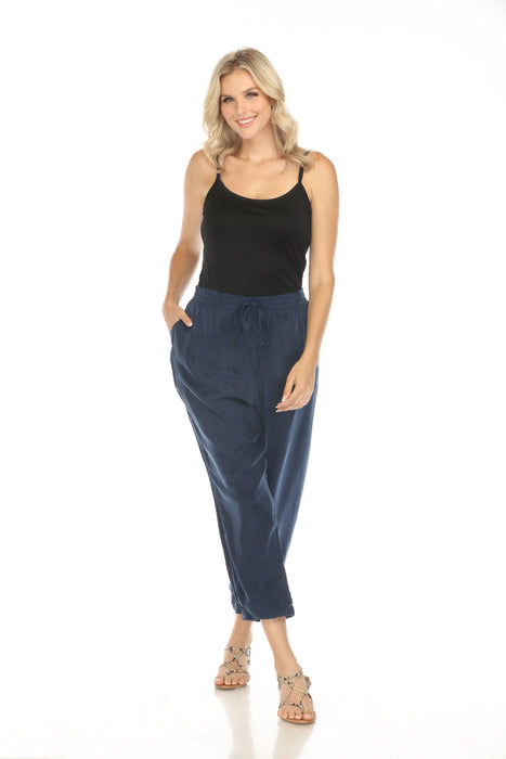 Johnny Was Style R65120 Blue Night Alice Cropped Jogger Pants Boho Chic