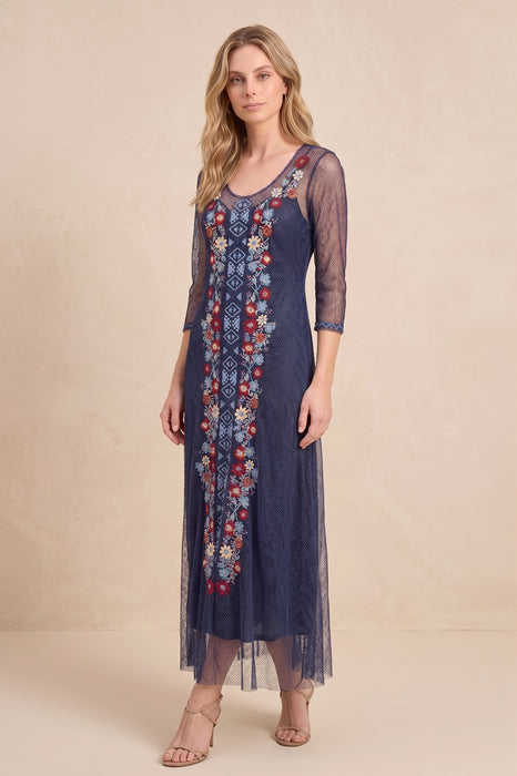 Johnny Was Blue Nights Aiko Mesh Dress Slip C30526-1