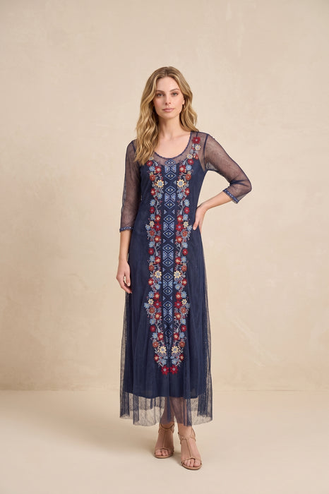 Johnny Was Blue Nights Aiko Mesh Dress Slip C30526-1
