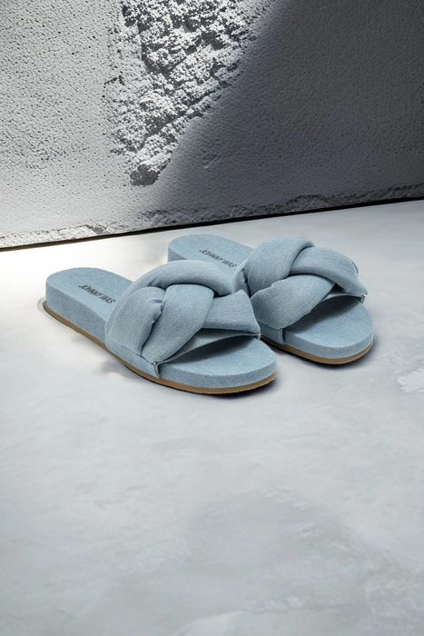 Johnny Was Blue Ojai Slip On Sandals JWS14223