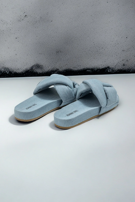 Johnny Was Blue Ojai Slip On Sandals JWS14223