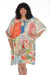 Johnny Was Style CSW1521-AX Boho Tunic Floral Swim Cover-Up Dress Plus Size