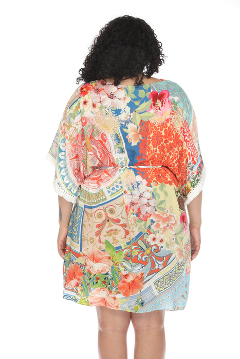 Johnny Was Boho Tunic Swim Cover-Up Dress Plus Size CSW1521-AX
