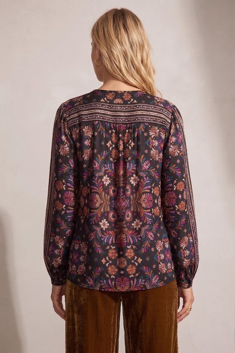 Johnny Was Brandi Curved Hem Prairie Blouse W14525-8