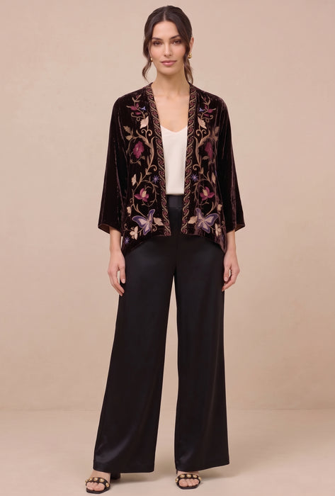 Johnny Was Brown Tourmaline Carminia Velvet Bolero J44225-0