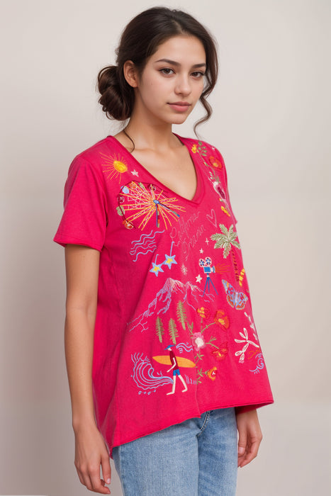 Johnny Was JWLA California Everyday Tee R16523-4 *