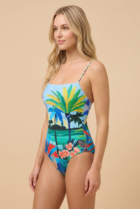 Johnny Was California Paradis Spaghetti Strap One Piece CSW4326-F