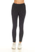 Black legging with tonal floral embroidery from Johnny Was