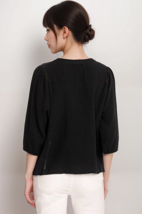 Johnny Was Calme Gauze Bishop Sleeve Blouse O21051-5 *