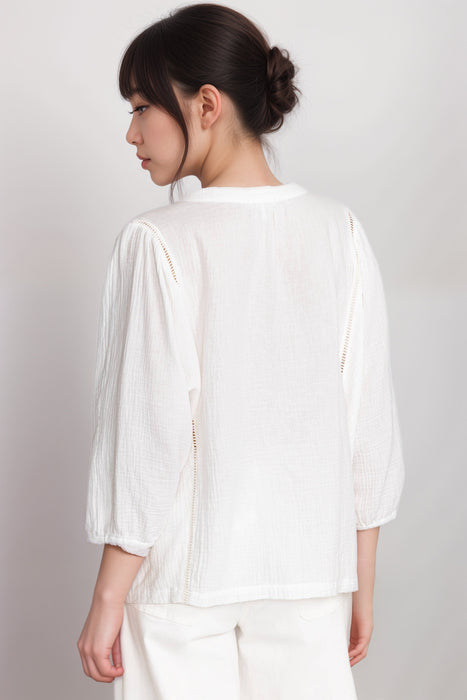 Johnny Was Calme Gauze Bishop Sleeve Blouse O21051-5 *