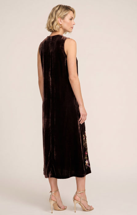 Johnny Was Carminia Velvet V-Neck Midi Tank Dress J30225-O