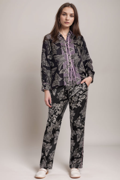 Johnny Was Style C64624 Black Chani Straight Pants