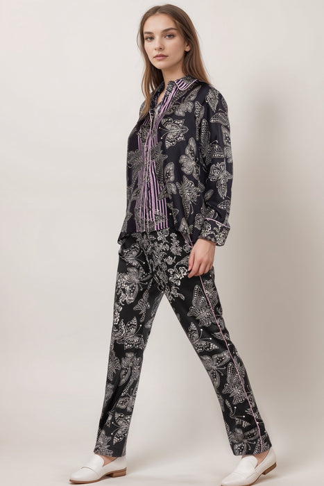 Johnny Was Black Chani Straight Pants C64624