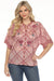 Johnny Was Style C15824-6 Pink Cherie Roylane Embroidered Blouse