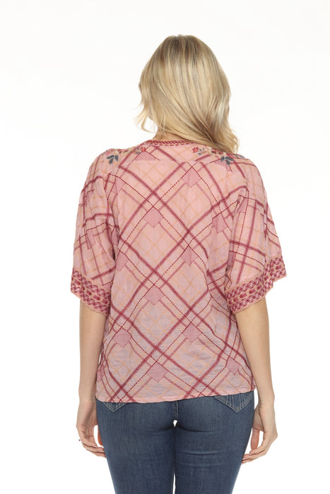 Johnny Was Pink Cherie Roylane Blouse C15824-6