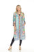 Johnny Was Style C45123 Cozumel Eliza Silk Printed Reversible Long Kimono Plus Size