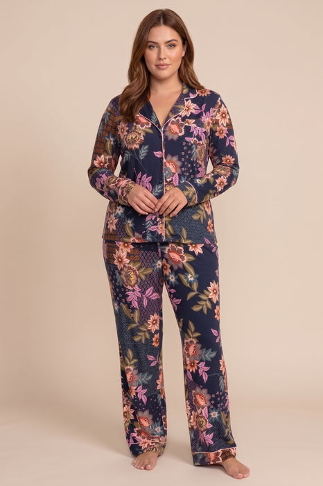 Johnny Was Delfino The Carly Long Pajama Set Plus Size MS8223-DX