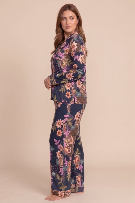 Johnny Was Delfino The Carly Long Pajama Set Plus Size MS8223-DX