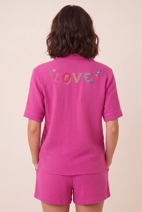 Johnny Was Desire Embroidered Cotton Camp Shirt R16324-9