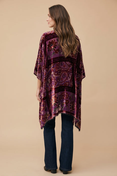 Johnny Was Domitila Burnout Velvet Shawl R90825-O