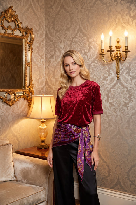 Johnny Was Domitila Velvet Burnout Scarf C96125-O