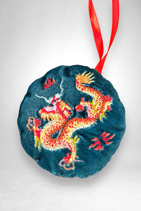 Johnny Was Dragon Garden Embroidered Sachet Ornament Set Boho Chic H80722