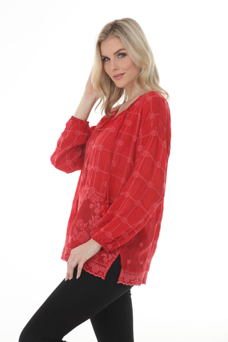 Johnny Was Ebonee Margot Patchwork Blouse C18825-O
