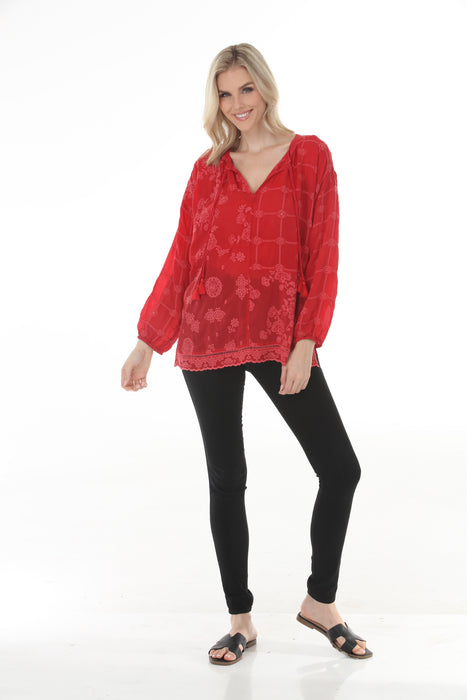 Johnny Was Ebonee Margot Patchwork Blouse C18825-O