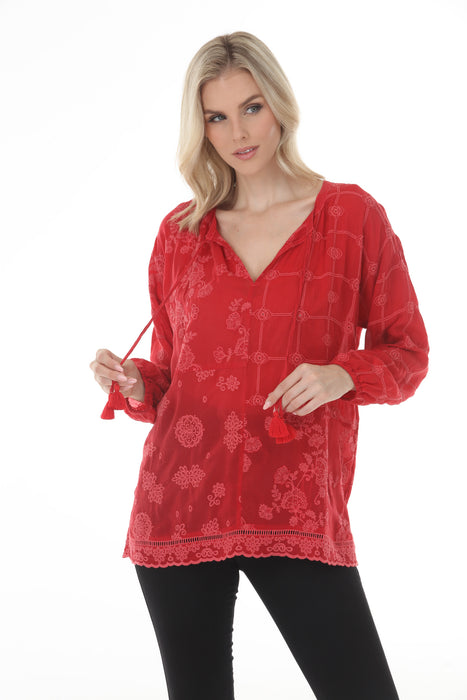 Johnny Was Ebonee Margot Patchwork Blouse C18825-O