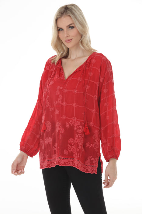 Johnny Was Ebonee Margot Patchwork Blouse C18825-O
