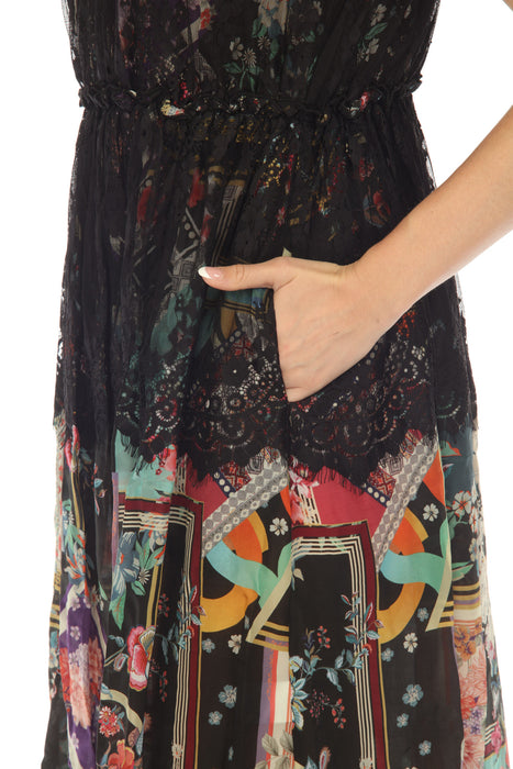 Elderberry Lace A-Line Midi Slip Dress | Johnny Was AfterRetail Elderberry Lace A-Line Midi Slip Dress | Johnny Was AfterRetail