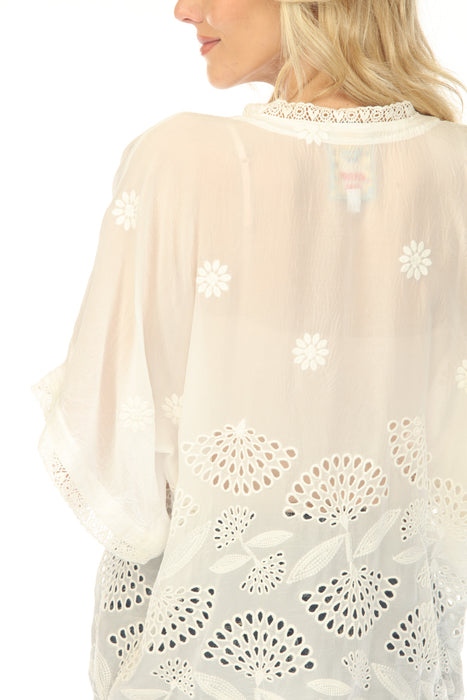 Johnny Was White Elijah Kimono C46625-3