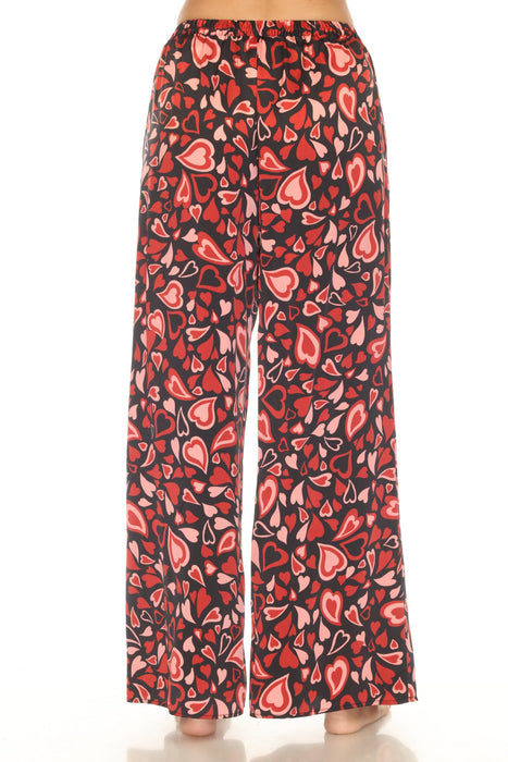 Johnny Was Black Emberlyn Silk Long Pajama Set MS0124A