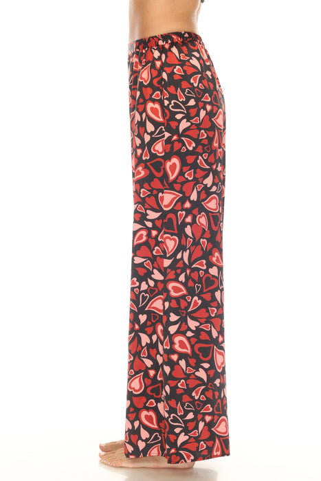 Johnny Was Black Emberlyn Silk Long Pajama Set MS0124A