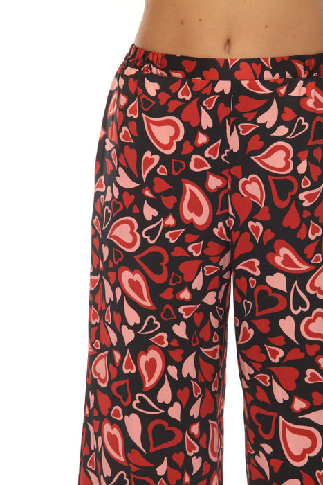 Johnny Was Black Emberlyn Silk Long Pajama Set MS0124A