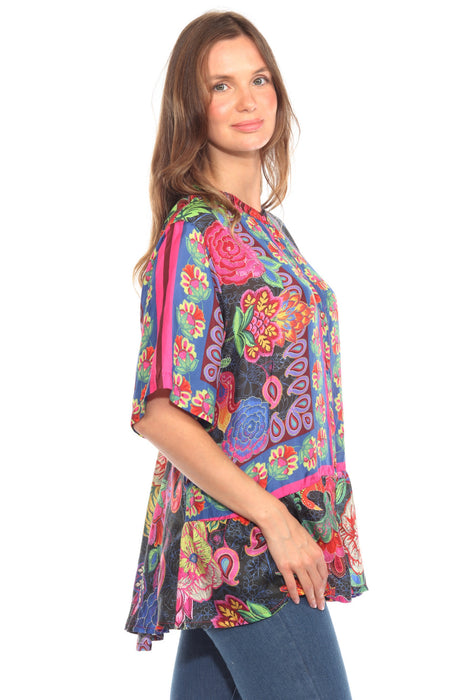 Johnny Was Emberwing Preeti Blouse C18324-7P Petites