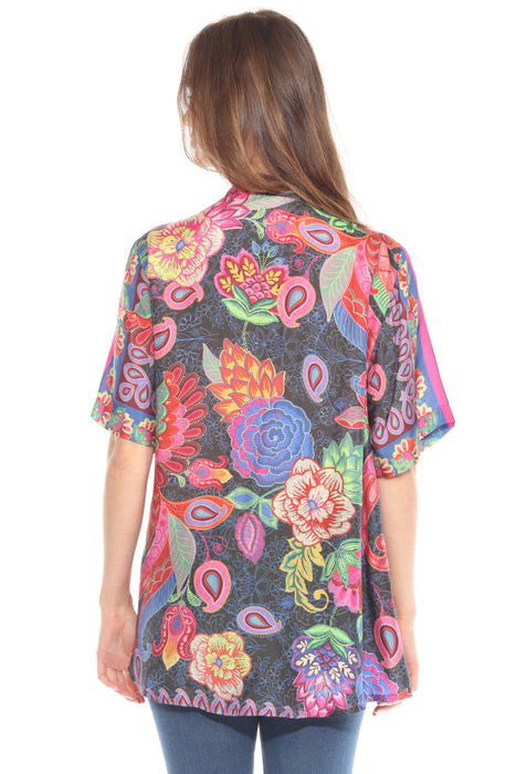 Johnny Was Emberwing Preeti Blouse C18324-7P Petites