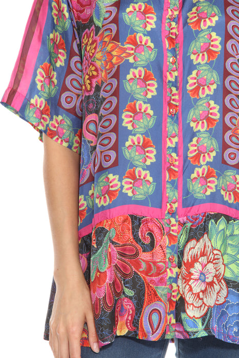 Johnny Was Emberwing Preeti Blouse C18324-7P Petites