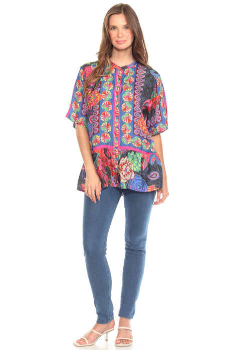 Johnny Was Emberwing Preeti Blouse C18324-7P Petites