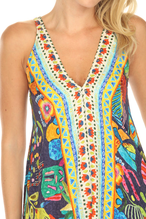 Johnny Was Eva Farout Sleeveless Maxi Dress C31925-1D