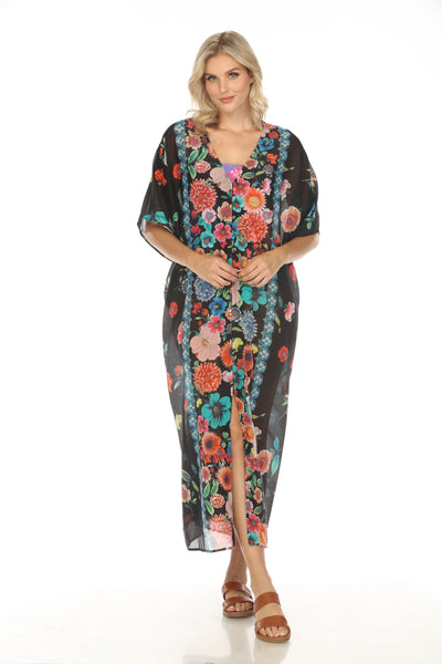 Evening Palace V-Neck Kaftan Cover-Up Dress | Johnny Was  AfterRetail